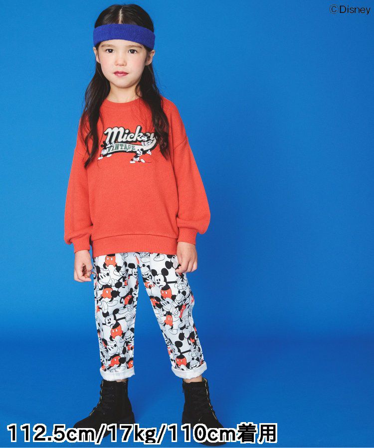 日本 BREEZE - 聯名款 迪士尼印花長袖上衣-米奇復古-黃