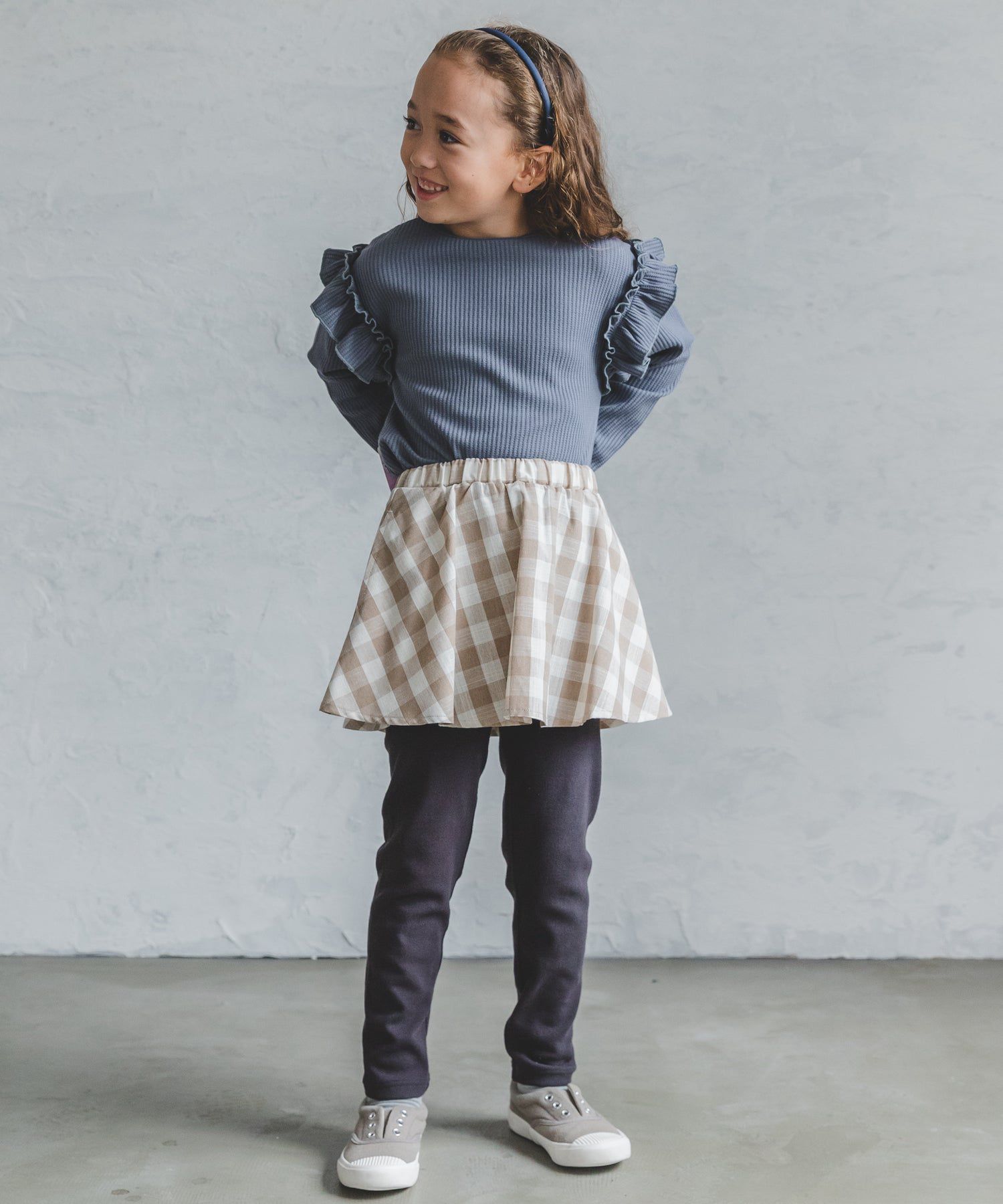 日本 PAIRMANON - 柔軟彈性百搭褲裙-素色-摩卡x灰黑