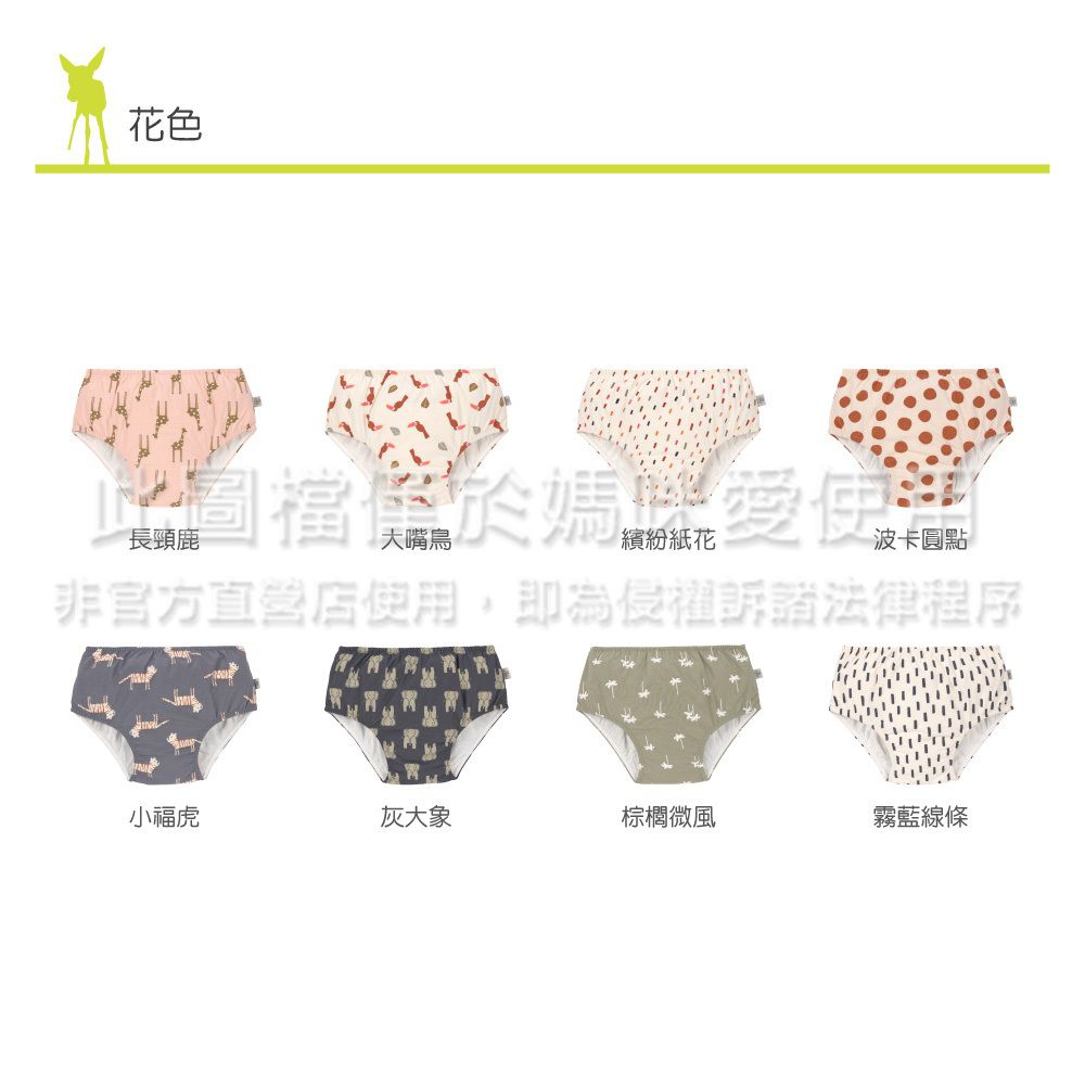 德國 Lassig - 嬰幼兒抗UV游泳尿布褲-棕櫚微風