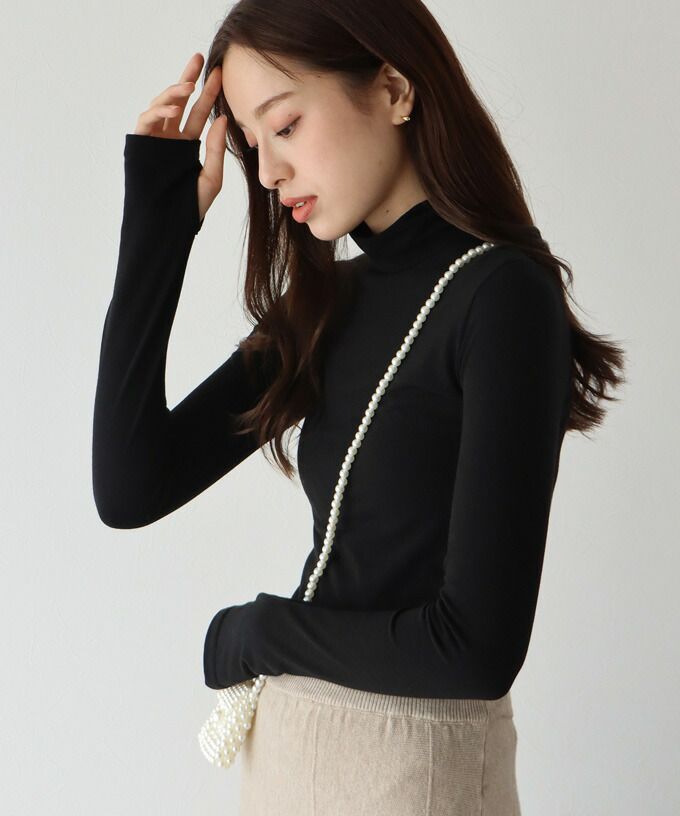 日本 BLUE EAST - 柔軟彈性長袖內搭上衣-寶藍