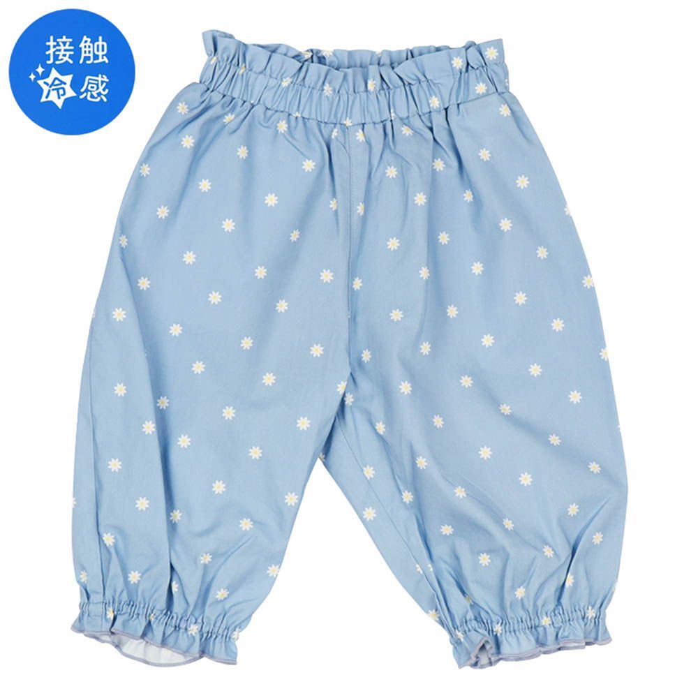 涼感6分褲-藍色