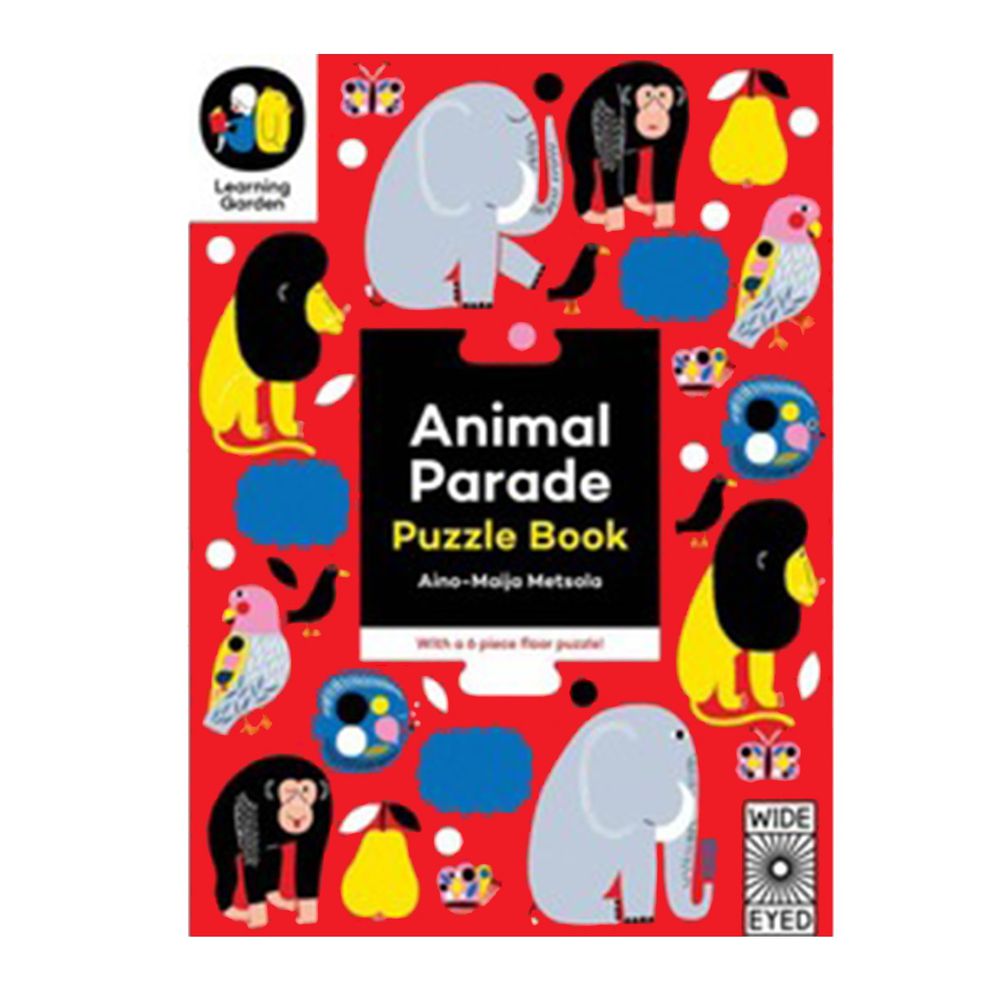 Kidschool - Animal Parade: Puzzle Book - With a 6 Piece Floor Puzzle! 動物天堂遊戲書 (6片)