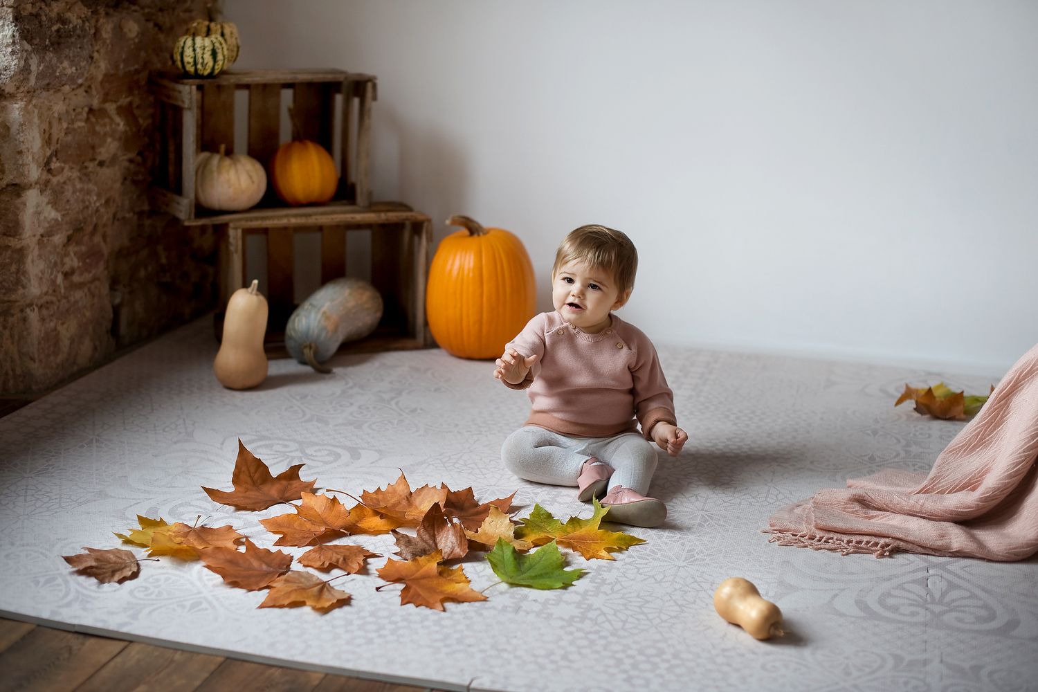 德國 toddlekind - 波斯風系列遊戲地墊-流砂棕-一組6片