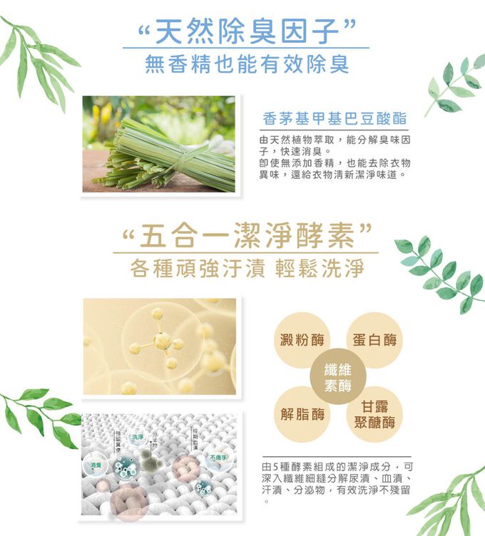 微風親親衣物手洗精-採用天然除臭因子及五合一潔淨酵素