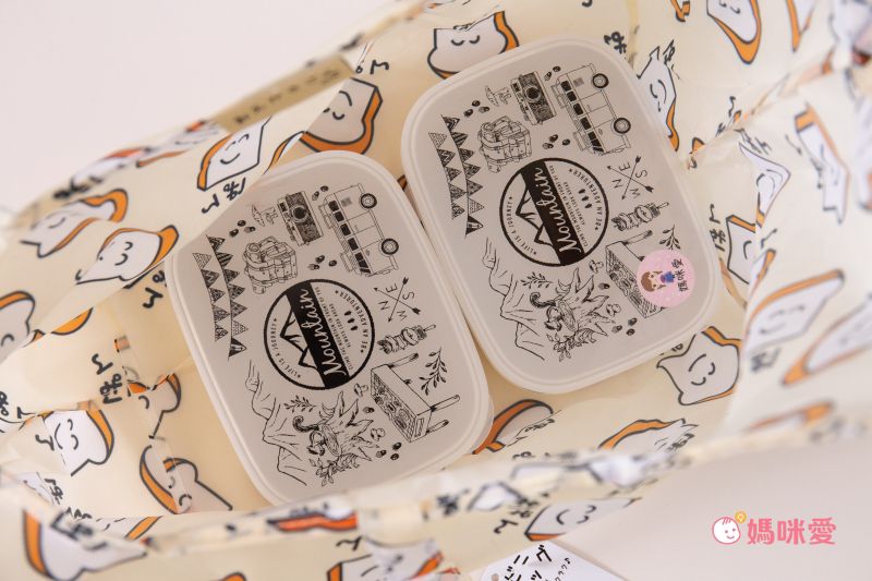 日本 OKUTANI - 童趣插畫便當寬底折疊購物袋-醜萌動物-卡其 (25.5x43x20cm)