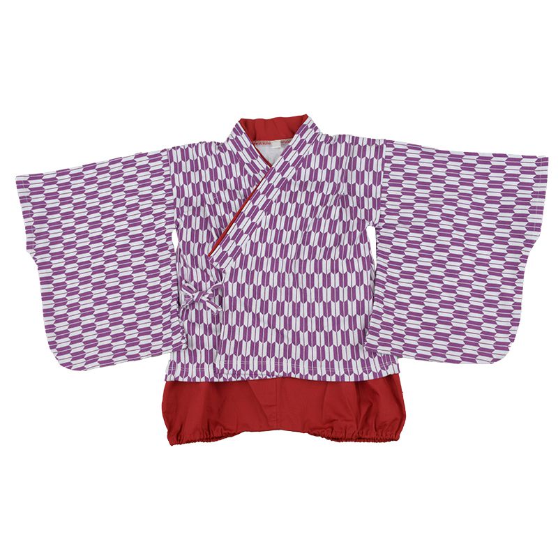 akachan honpo - 袴連身衣(兩件式)-紅色