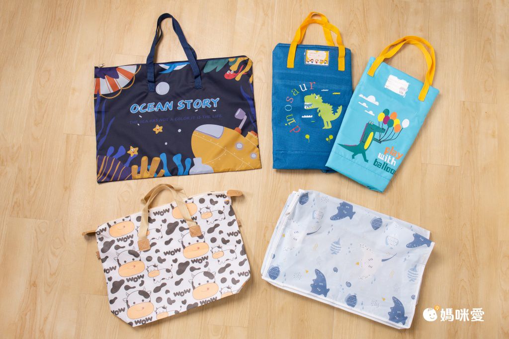 防水棉被收納袋-水母-深藍色