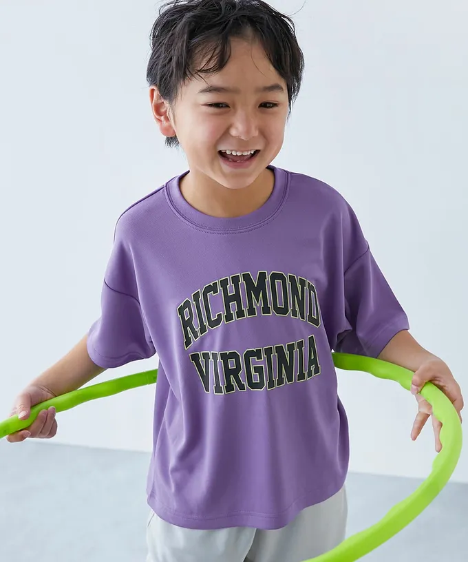 日本 devirock - 涼感速乾網眼 超舒適短袖上衣-英文logo-亮綠