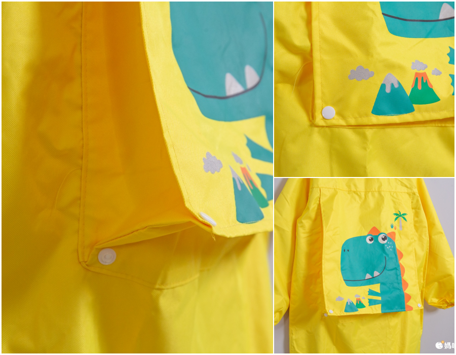 韓國lemonkid - 牛津布造型雨衣-黃色恐龍