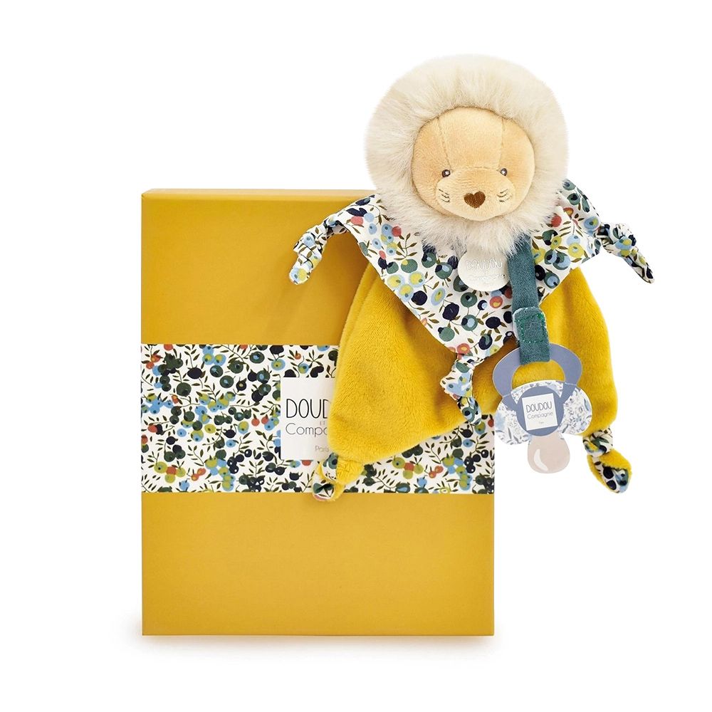 奶嘴安撫巾【盒裝】-花園獅子