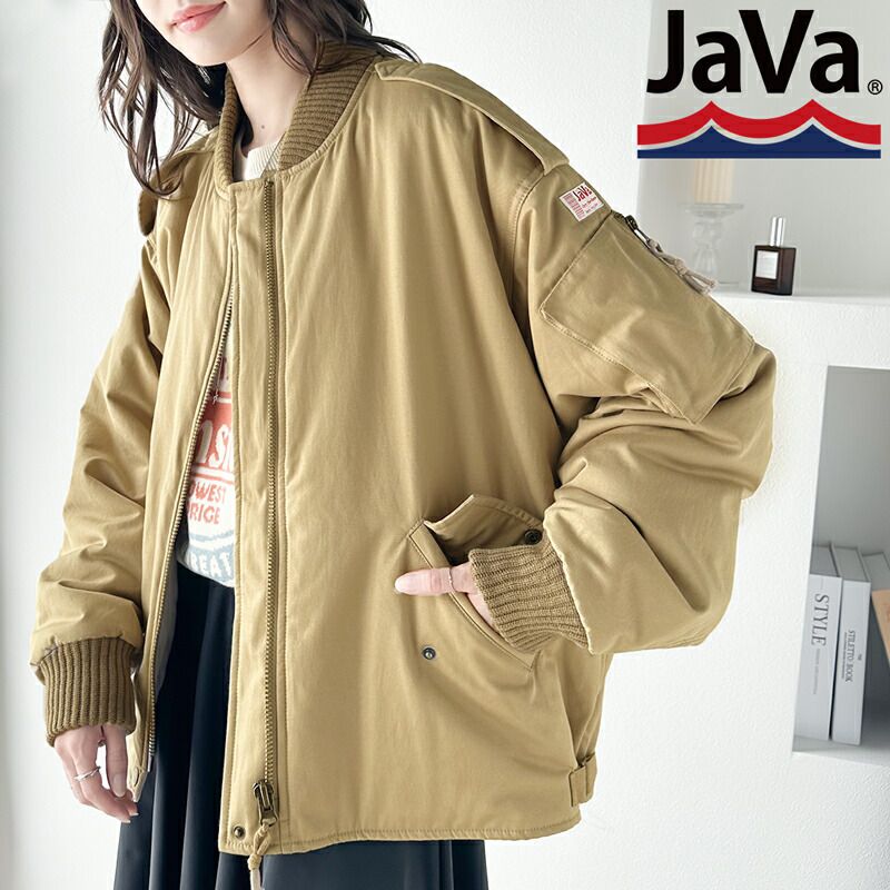 日本 Classical Elf - Java聯名 MA-1飛行中性風夾克-軍綠