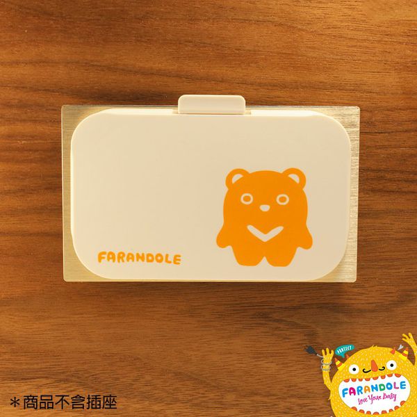 FARANDOLE 法紅荳 - 插座 & 開關安全防護蓋-可愛小象款-藍綠