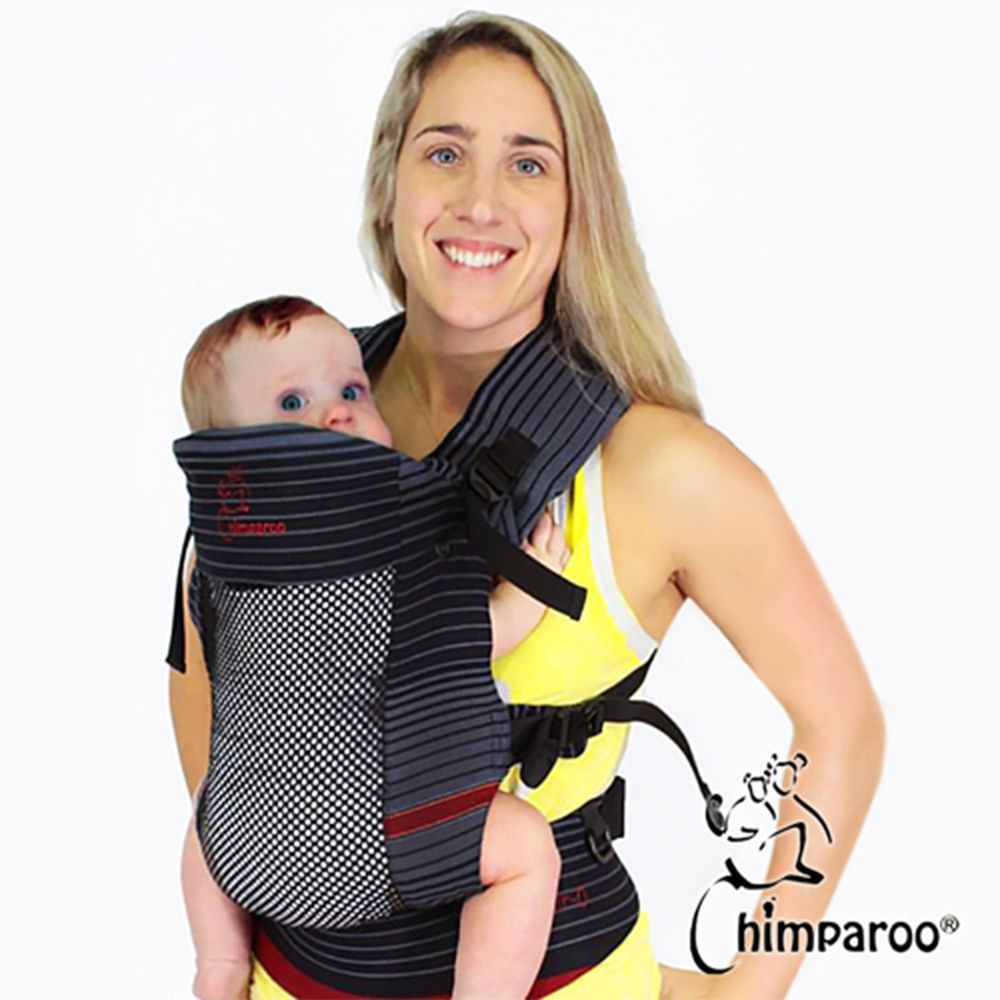 加拿大 Chimparoo - Trek Air-O 透氣嬰兒揹帶-瑪瑙黑