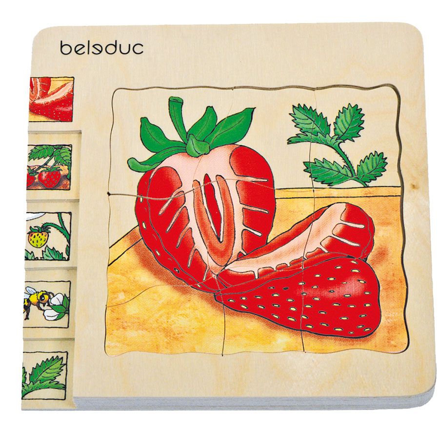 Beleduc - 多層拼圖-草莓