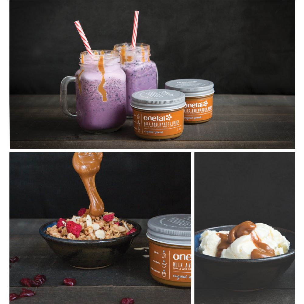 壽滿趣 - Onetai紐西蘭麥蘆卡蜂蜜牛奶抹醬-麥蘆卡蜂蜜牛奶-250公克