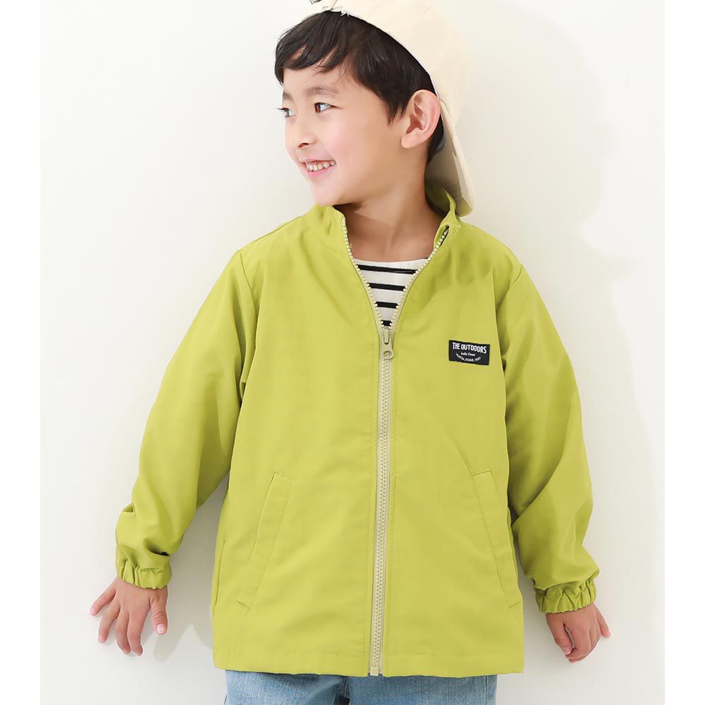 日本 devirock - 潑水加工 維他命色防風尼龍外套-開心果綠
