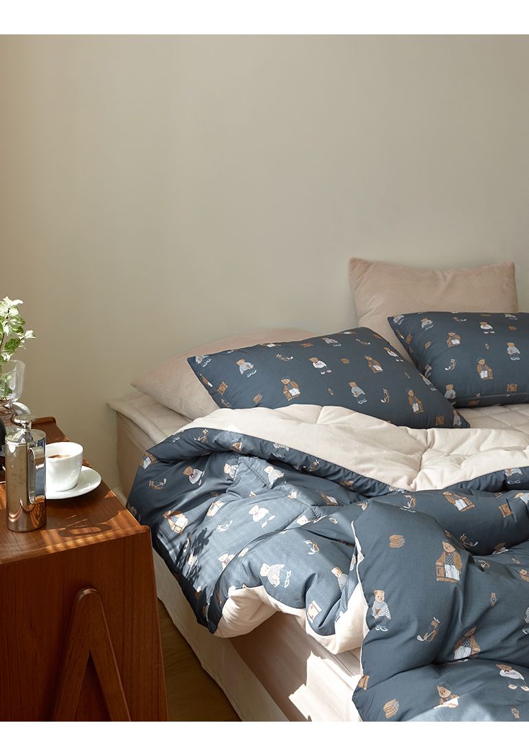 韓國 Maatila - 可水洗M2全方位抗菌防蟎棉被(冬被)-紳士熊熊