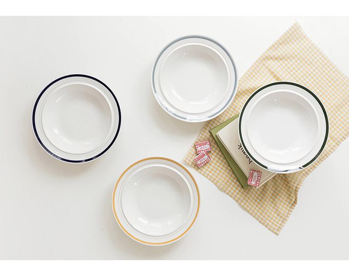 韓國 SSUEIM - RETRO系列極簡ins陶瓷義大利麵盤23cm (橘色)