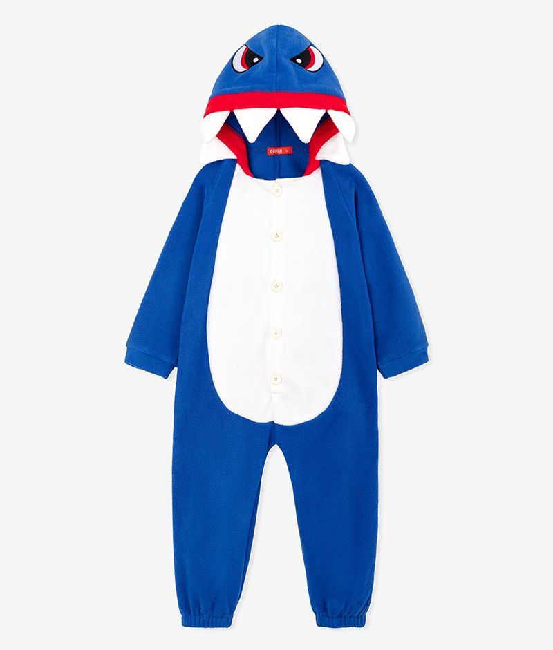 韓國 OZKIZ - 藍色鯊魚造型連身衣