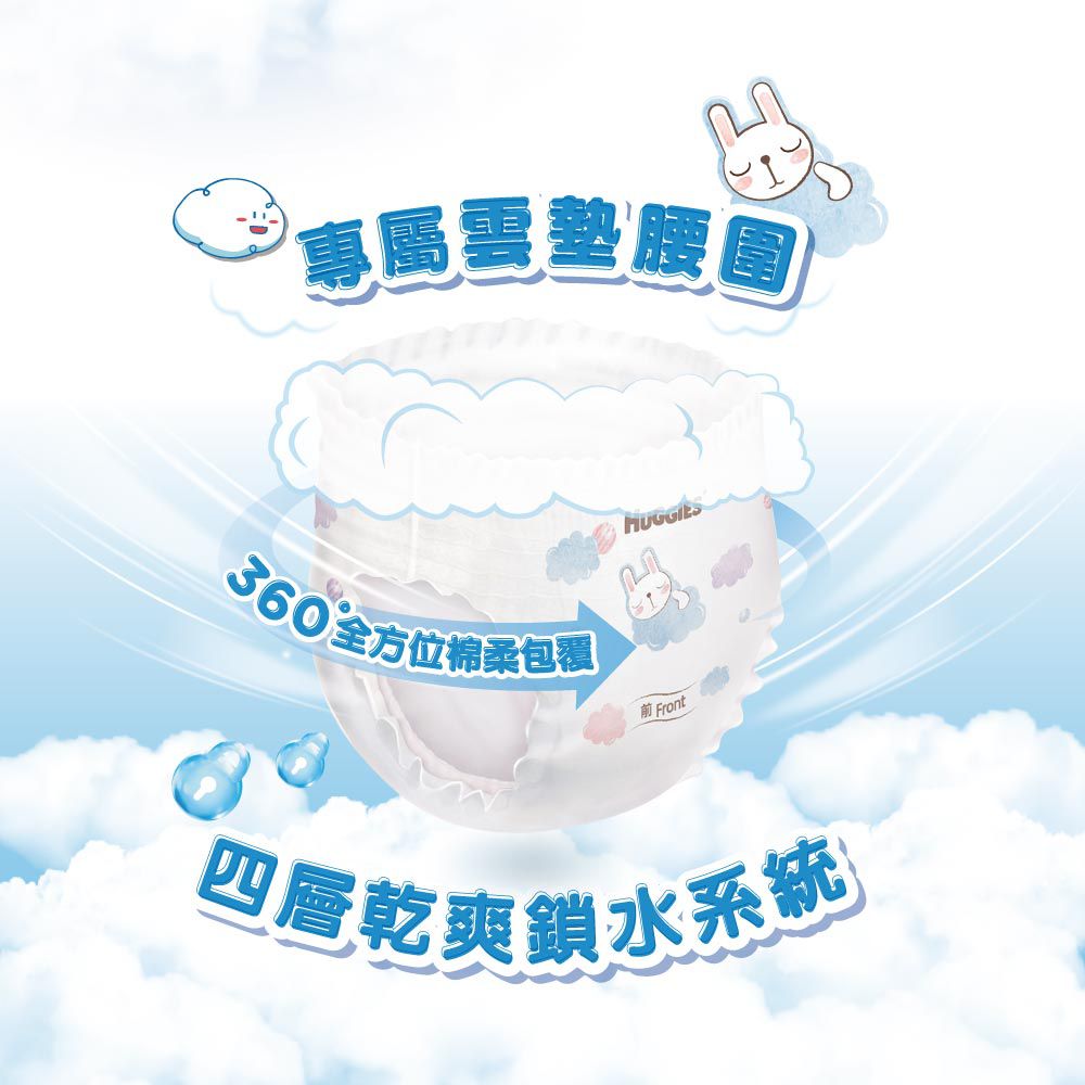 雲柔乾爽好動褲/褲型尿布/褲型紙尿褲 XL 38片x4包/箱