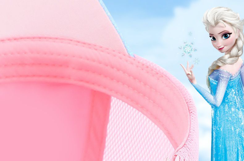 卡通公主兒童棒球帽-艾莎-鹿角款-粉色 (50-54cm)