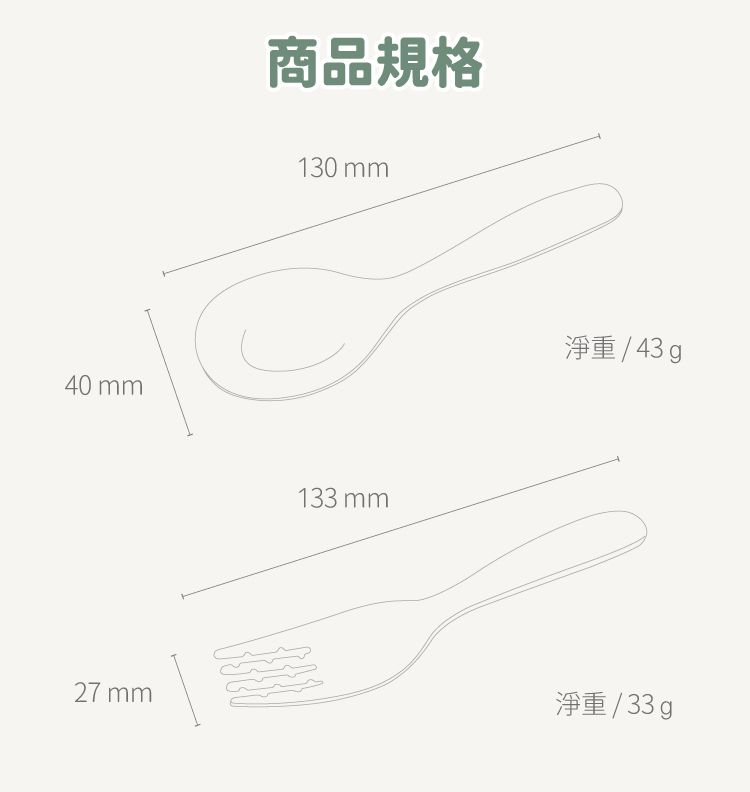 KOM - 聯名款316不鏽鋼童趣兒童匙-水果牛 (一入)