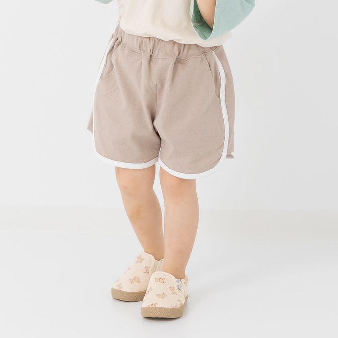 日本 Chil2 - 純棉運動風俏皮滾邊短褲-薄荷綠