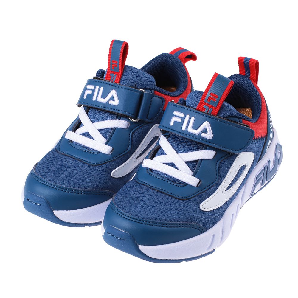FILA - 康特杯潮流藏青藍兒童輕量慢跑運動鞋
