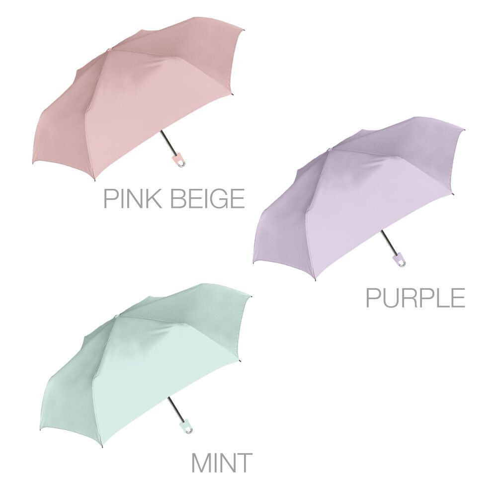 日本中谷 - 掛勾式輕量折疊傘/晴雨兩用傘-湖水藍 (傘骨55cm)