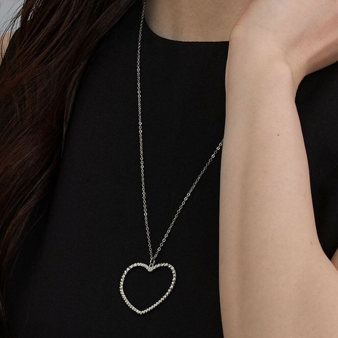 日本 Melody Accessory - 典雅心型2way長項鍊/眼鏡鍊-金