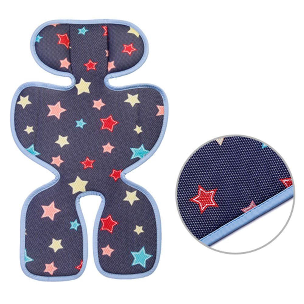 韓國 GIO Pillow - ICE SEAT 超透氣推車/汽座專用涼爽座墊-豪華款-A型(褲型)-夜晚星星