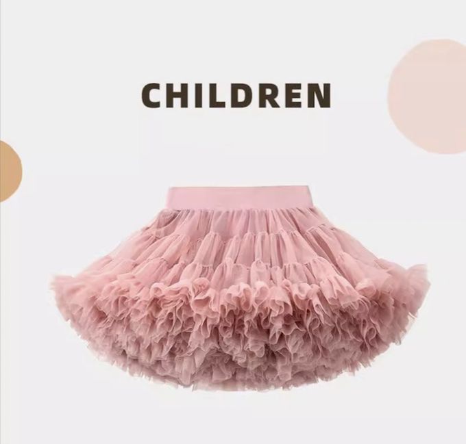 百搭蓬蓬柔軟多層加蓬網紗裙(純棉加寬鬆緊腰頭)