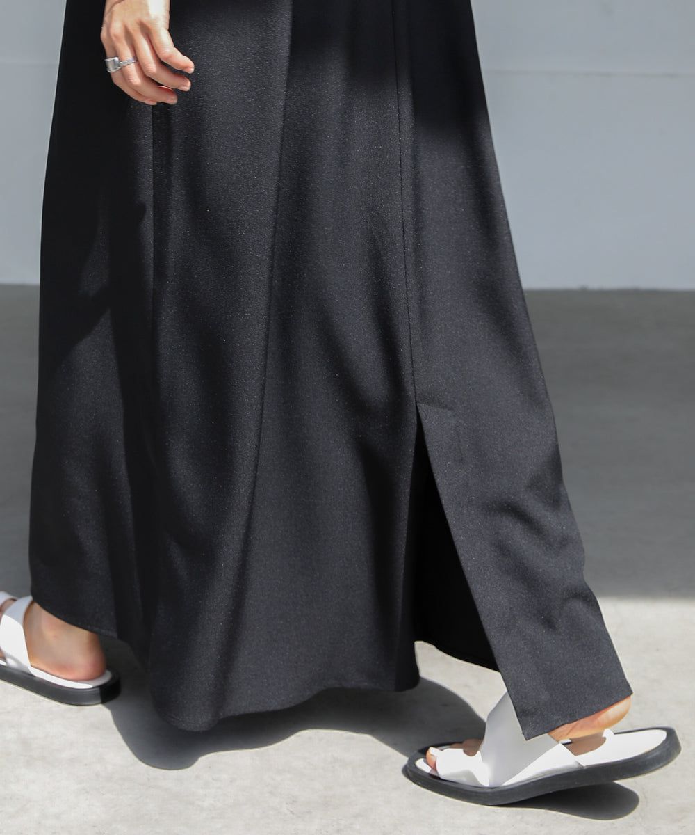 日本 Bab - 前蕾絲拼接短袖洋裝-黑