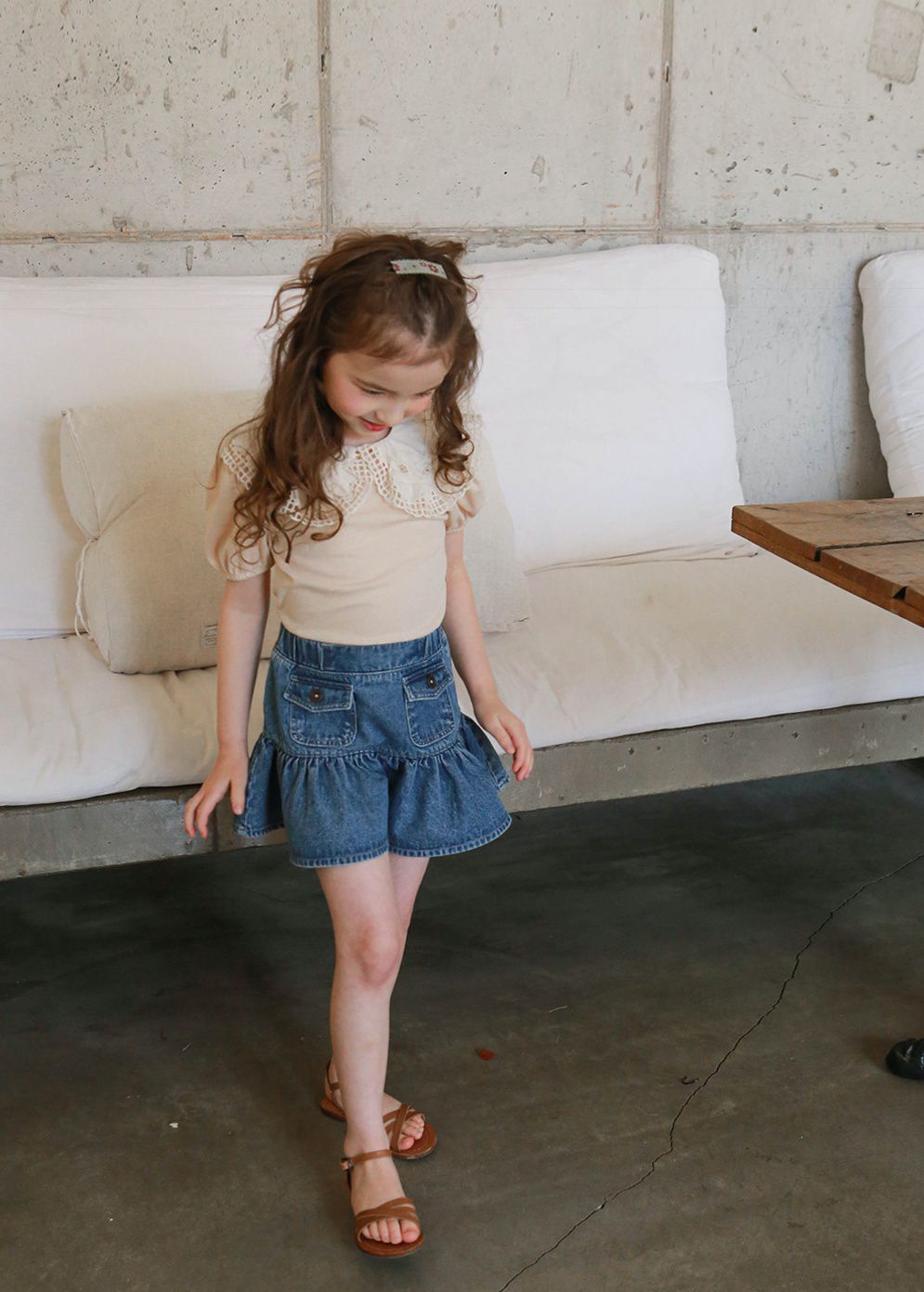 韓國 PuellaFLO - 滾邊刺繡花花髮飾/髮夾3入