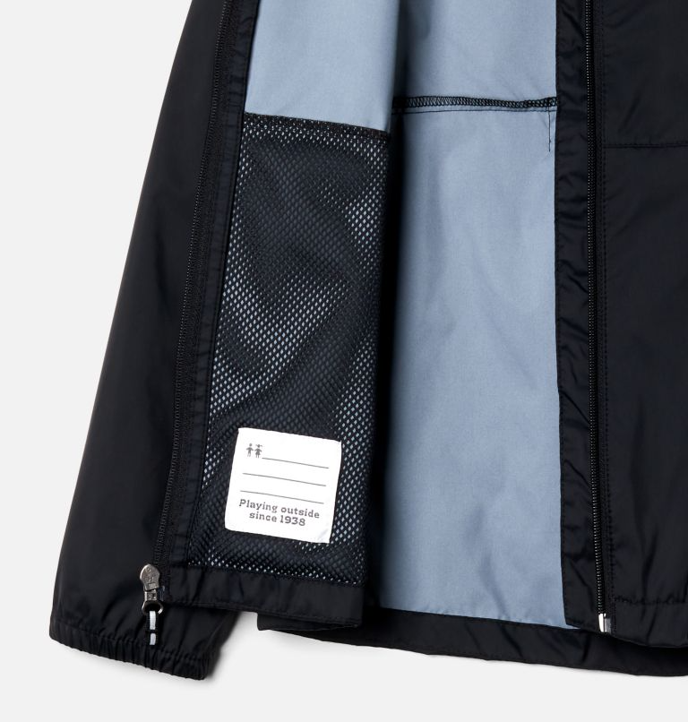 Columbia - 兒童輕量防風防水外套-Black 黑色