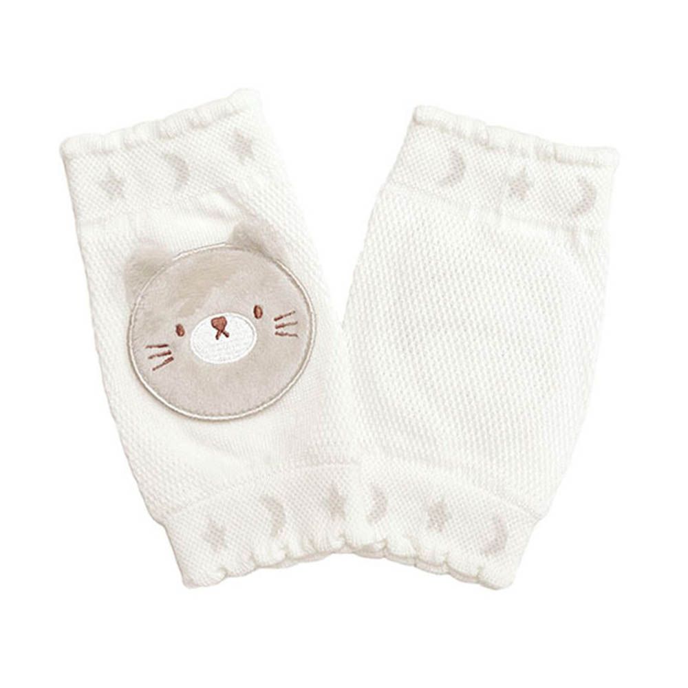 學爬用護膝-貓咪-灰色