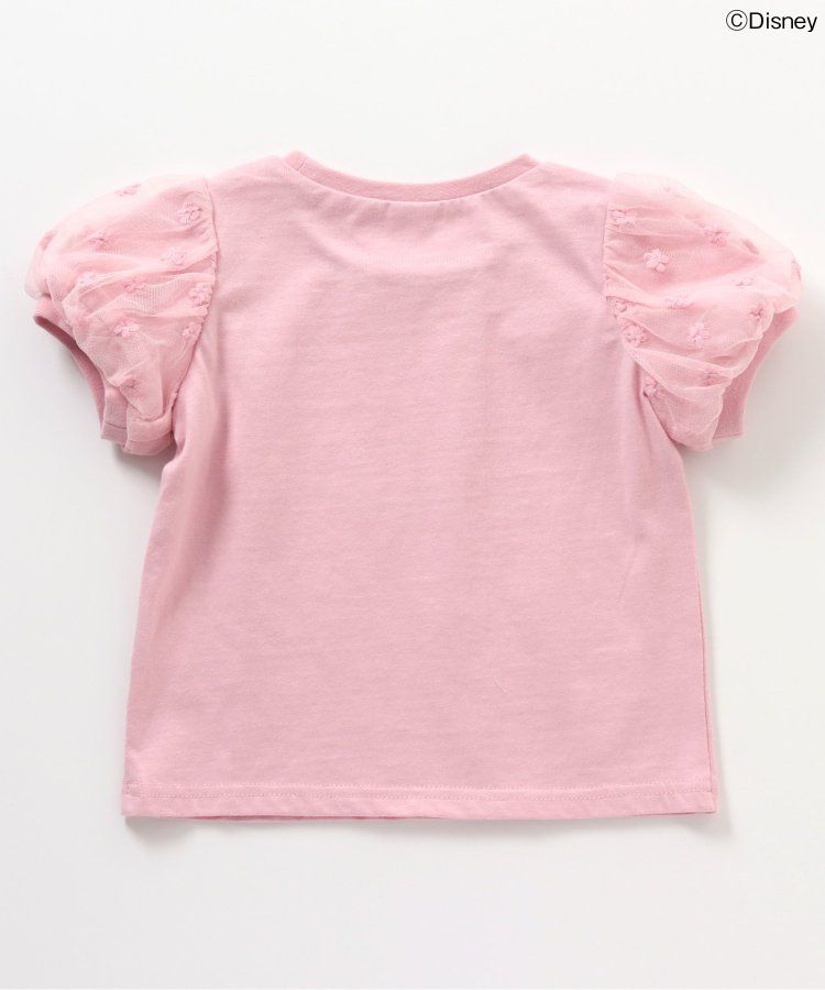 日本 apres les cours - 迪士尼 公主蕾絲澎澎短袖上衣-冰雪奇緣-水藍