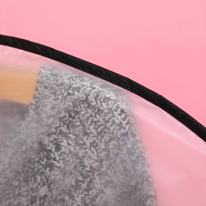 衣物防塵罩收納袋-黑邊拉鏈款