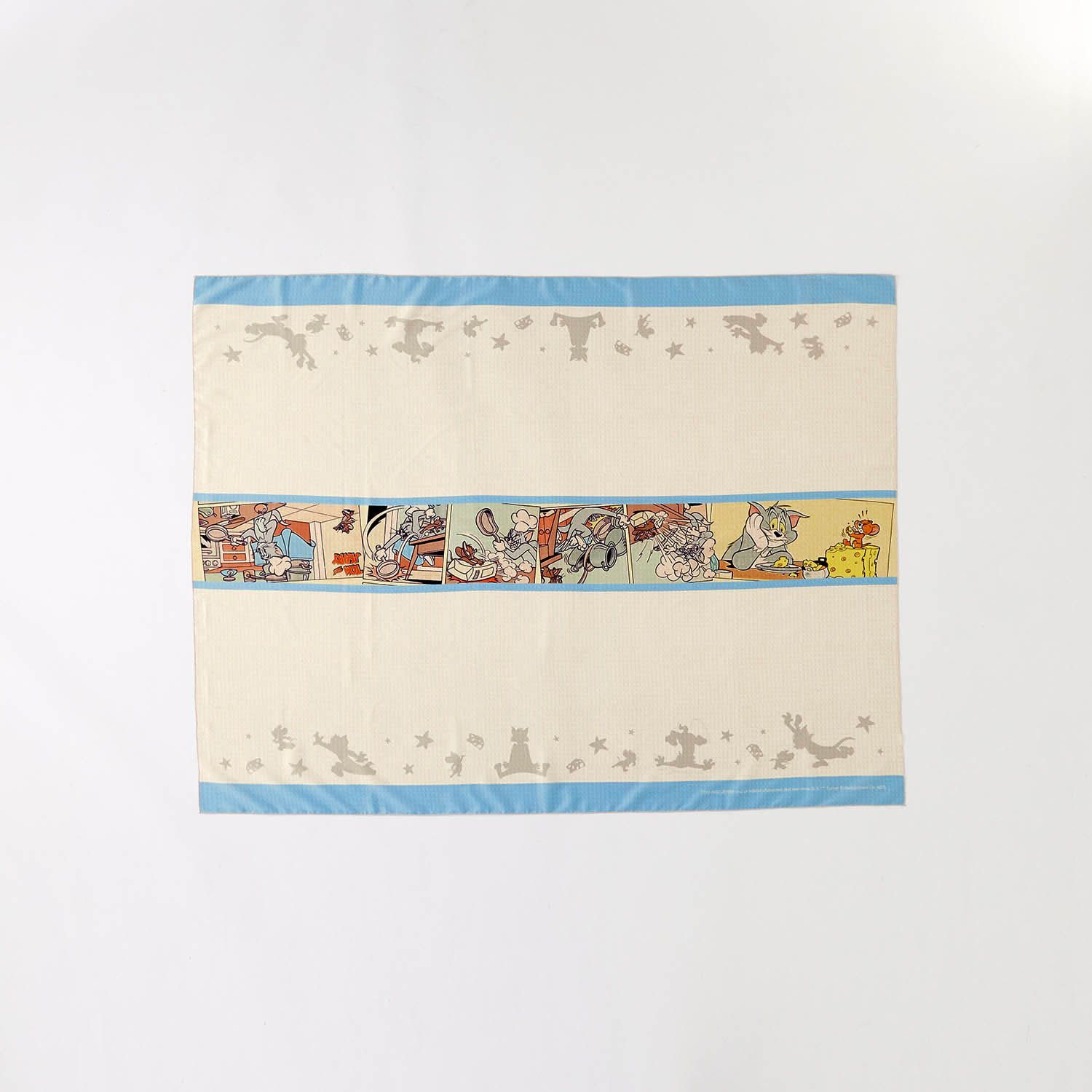 日本千趣會 - 防潑水印花桌巾-湯姆貓與傑利鼠-漫畫風