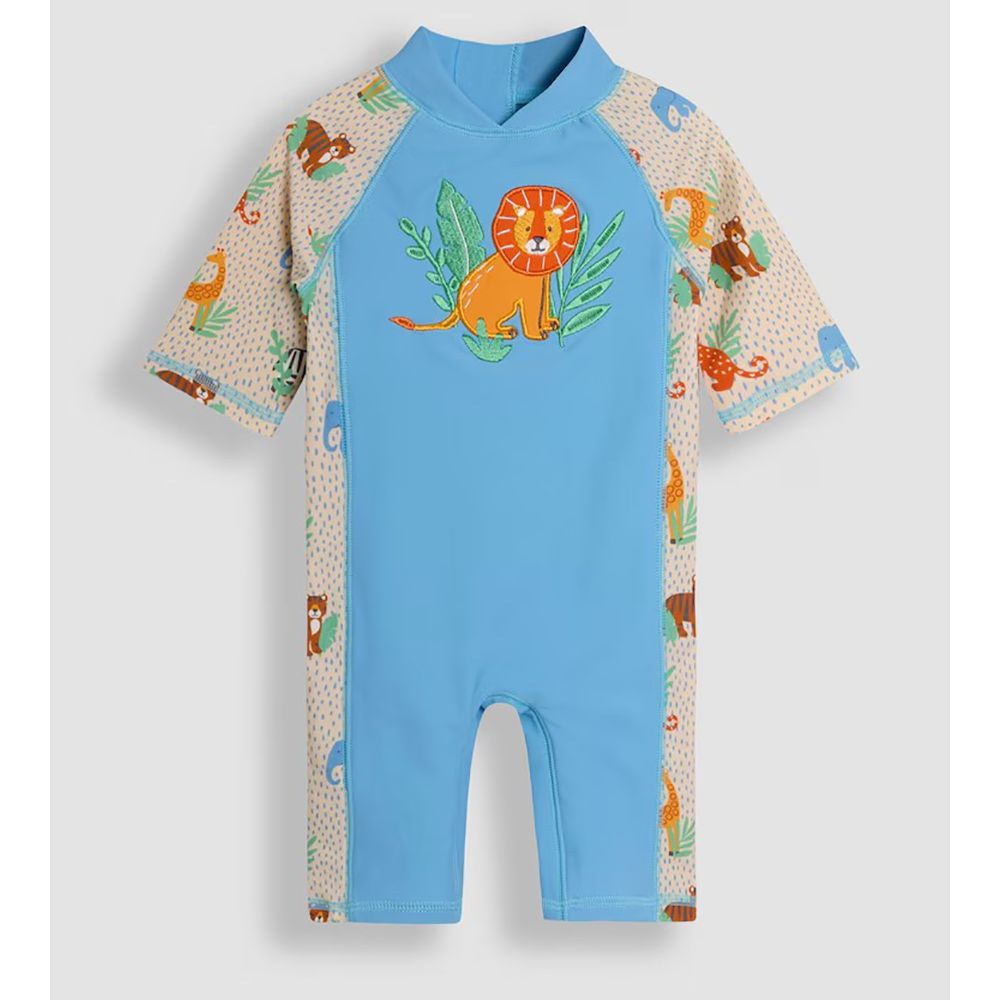 嬰幼兒/兒童連身式防曬泳裝-獅子