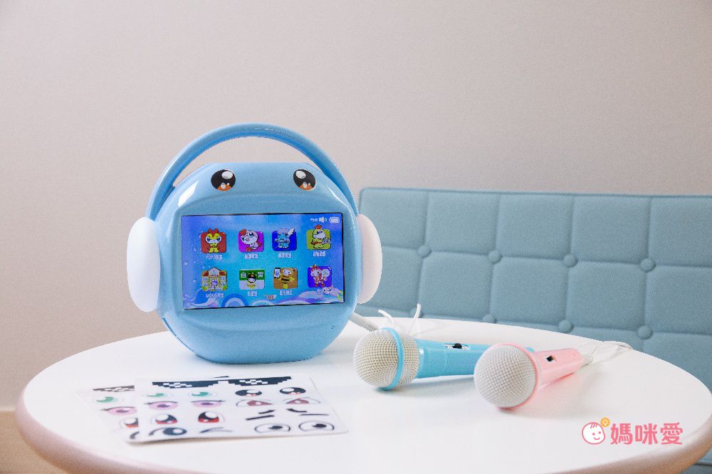 昌兒 - 兒童唱跳學習機128G-藍色-加送一支麥克風+兒童護眼相機3吋IPS大螢幕-藍色-送16G記憶卡