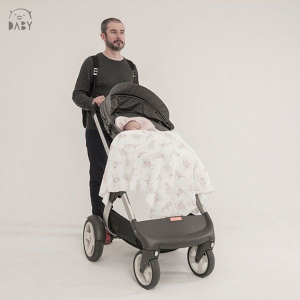 韓國Daby - 小怪獸純棉紗布包巾-達比 (適用：1個月以上，尺寸： 110 x 100 公分)