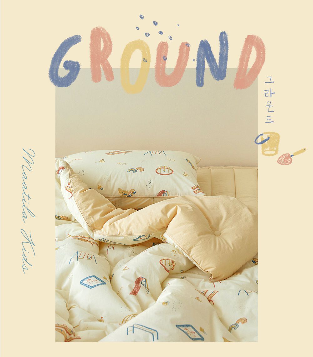 韓國 Maatila - (兒童款)可水洗高密度純棉棉被-兒童公園