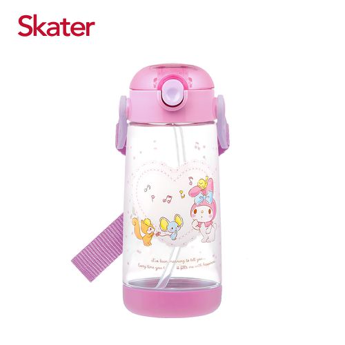 (透明)吸管水壺480ml PET-美樂蒂