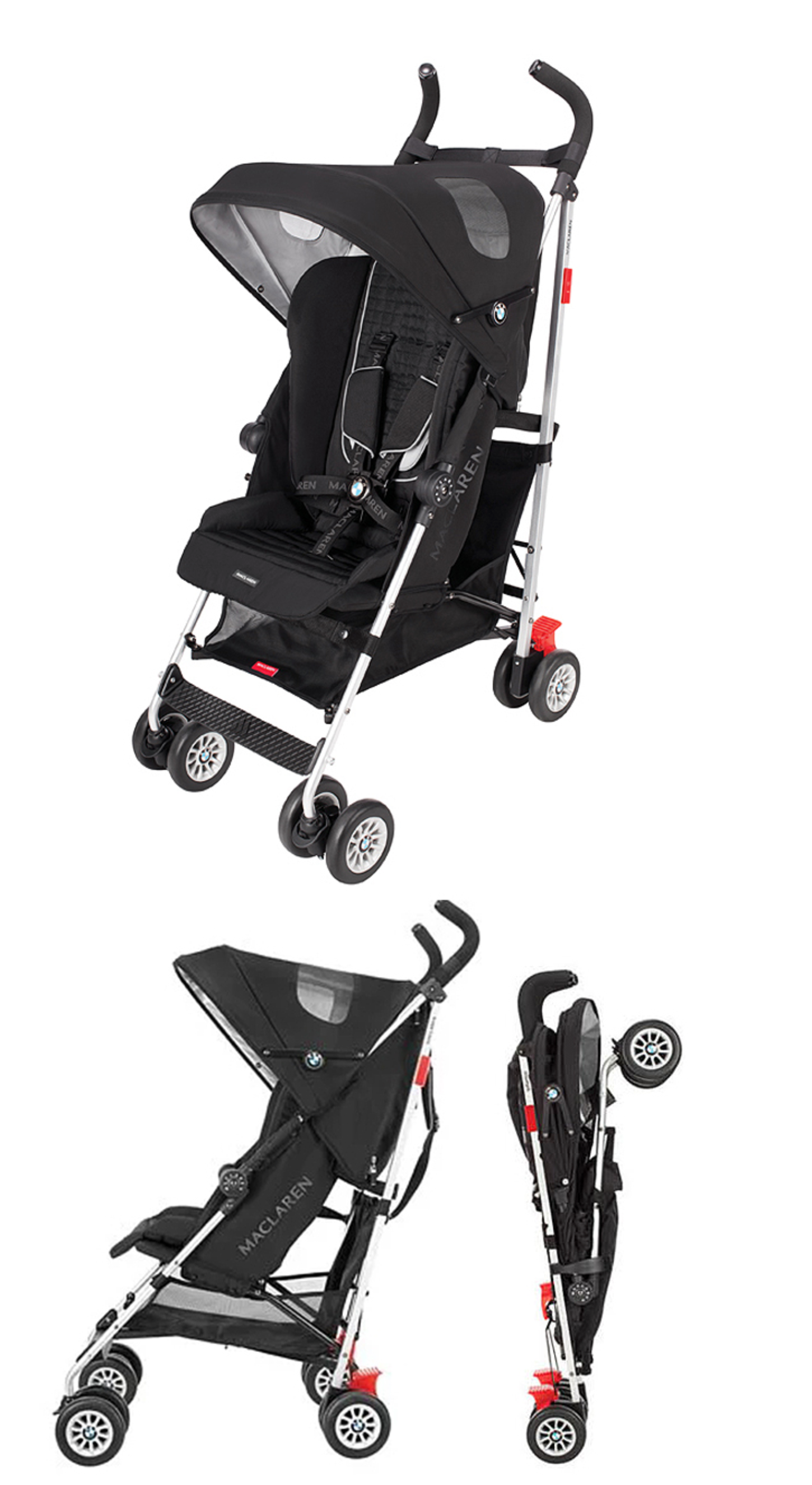 英國Maclaren瑪格羅蘭 - BMW Maclaren瑪格羅蘭經典推車-黑