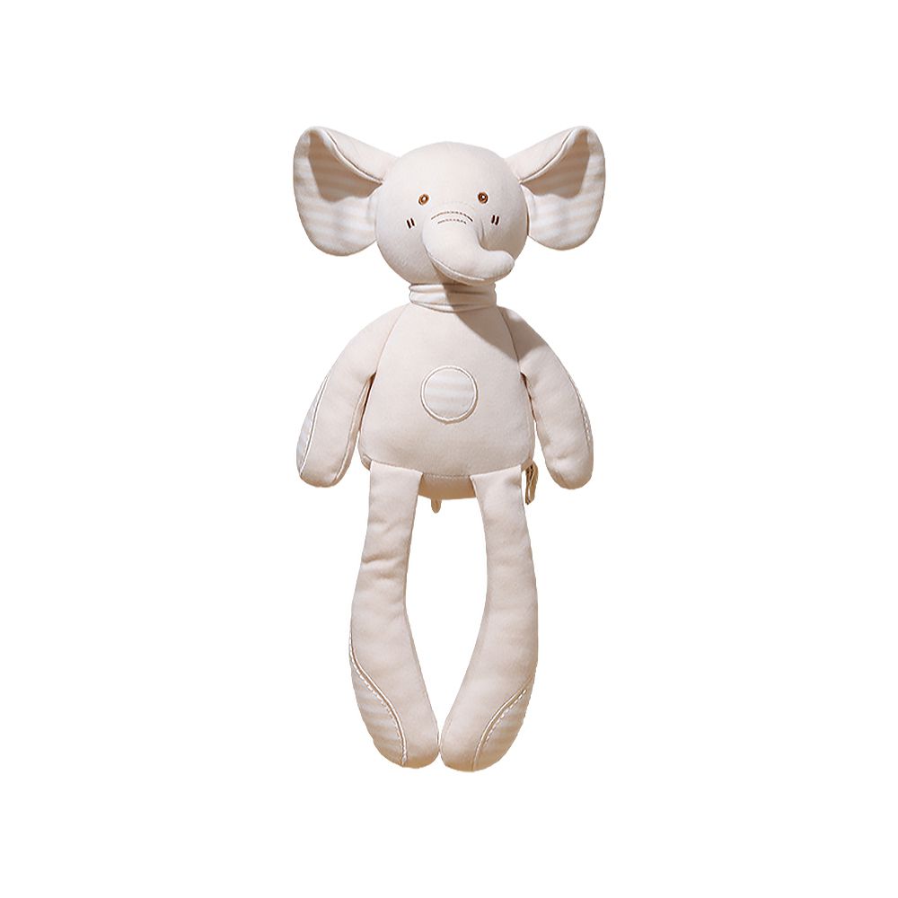 JoyNa - 有機棉玩偶 可愛長腳動物 寶寶安撫玩偶-大象