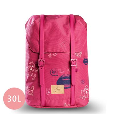 挪威Frii - 輕量護脊書包-桃粉 (30L)