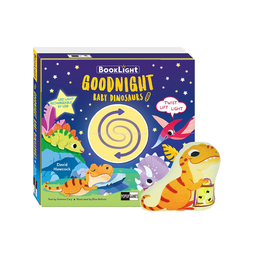 Goodnight, Baby Dinosaurs  小恐龍的晚安魔法-小暴龍抱枕款(點讀筆需另購)