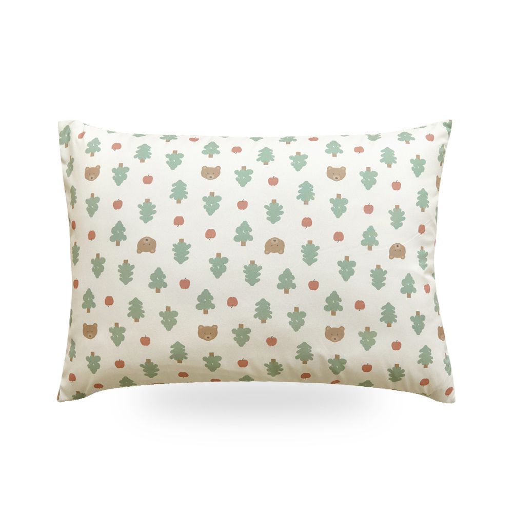 超細纖維桃皮感枕套-熊熊蘋果樹 (50X70cm)