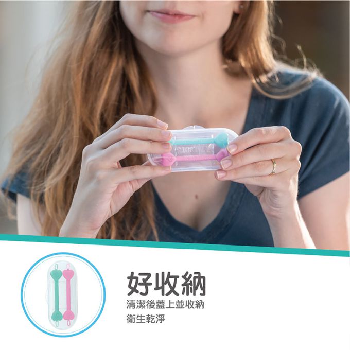 nuby - Dr.Talbot's 耳鼻清潔棒(附收納盒)-GIRL